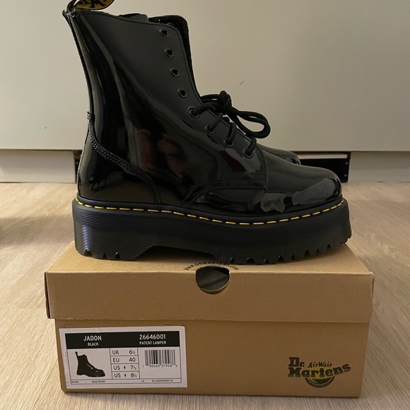 Dr. Martens Black Jadon Boots 7.5W - Picture 1 of 4